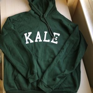 Oversized KALE Hoodie Hunter Green